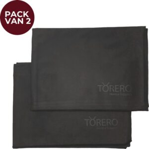 Torero Horeca Nano Glasdoek - Schoonmaakdoeken - Poleerdoek - Zwart - 2 Stuks - 70x50 cm