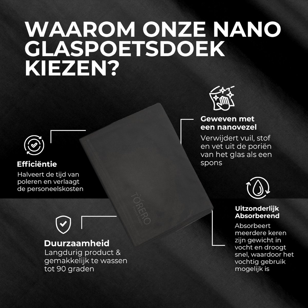 Bundel Nano poleerdoeken 10 + 10 zwart en blauw - Afbeelding 4